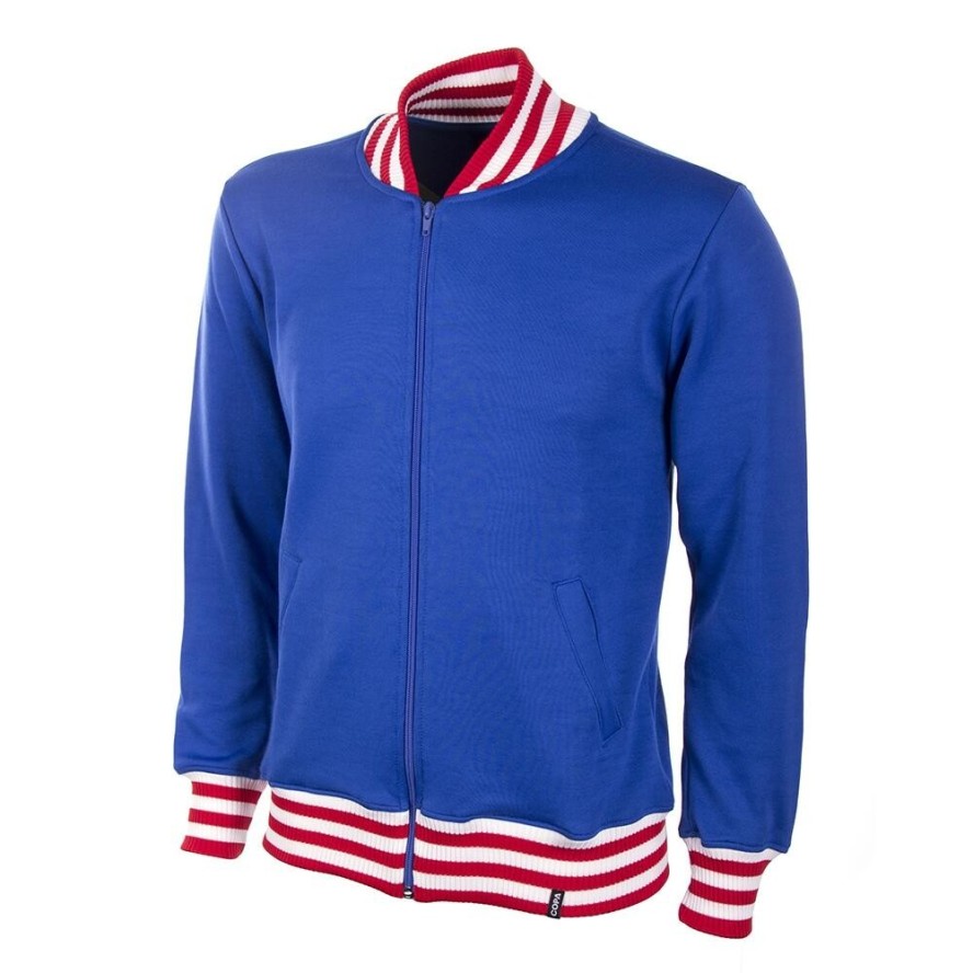 Kurtka/bluza retro piłkarska dla dorosłych - Anglia 1966 - Niebieska