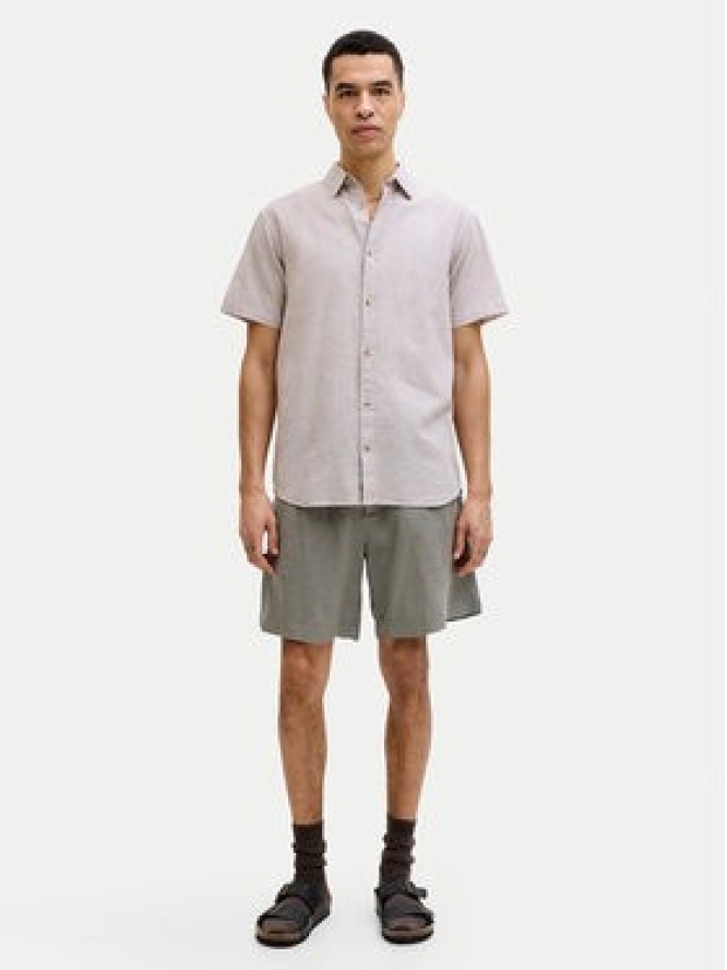 Jack & Jones Szorty materiałowe Lawrence 12253134 Zielony ciemny Wide Leg