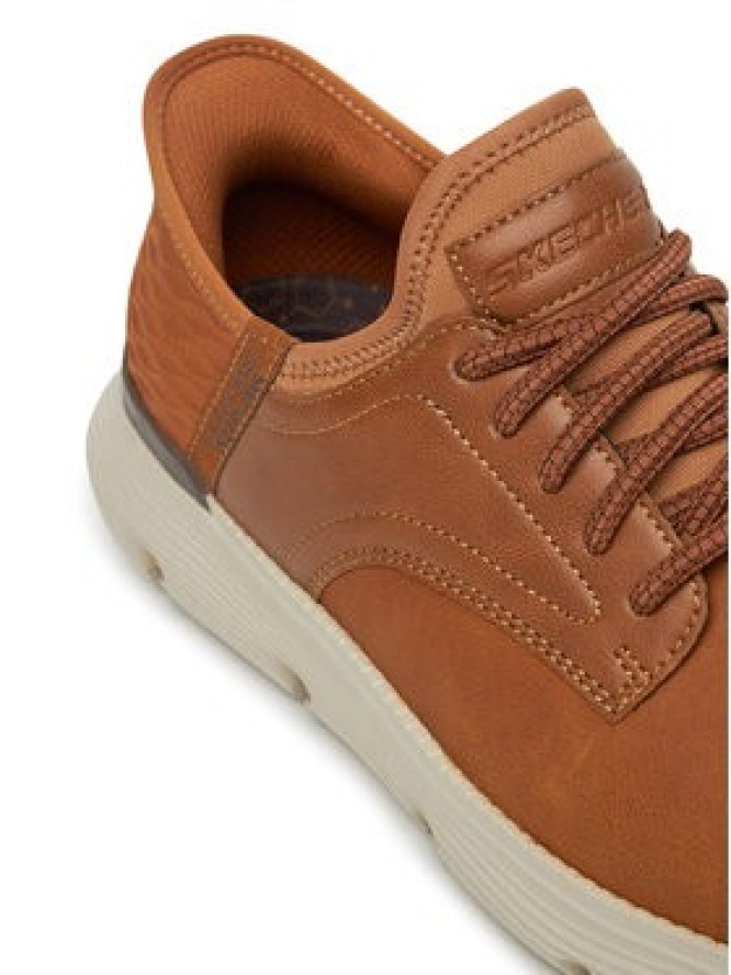 Skechers Sneakersy Garza-Gervin 205046/WTN Brązowy