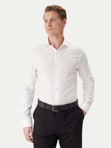 Calvin Klein Koszula LV019EU120 Biały Slim Fit