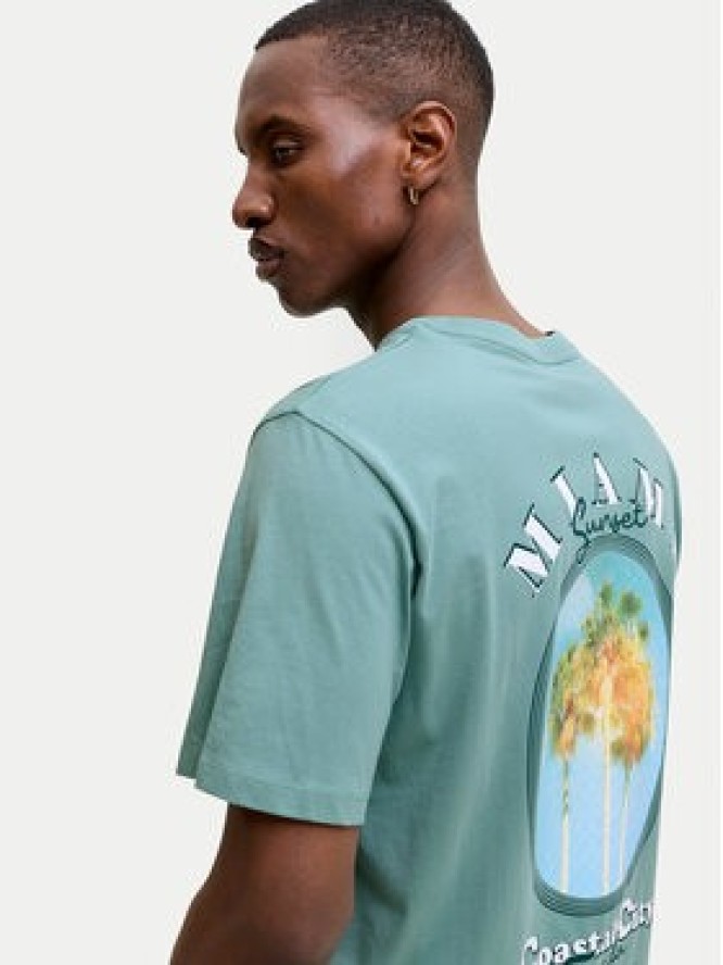 Jack & Jones T-Shirt City Photoprint 12288353 Zielony Regular Fit