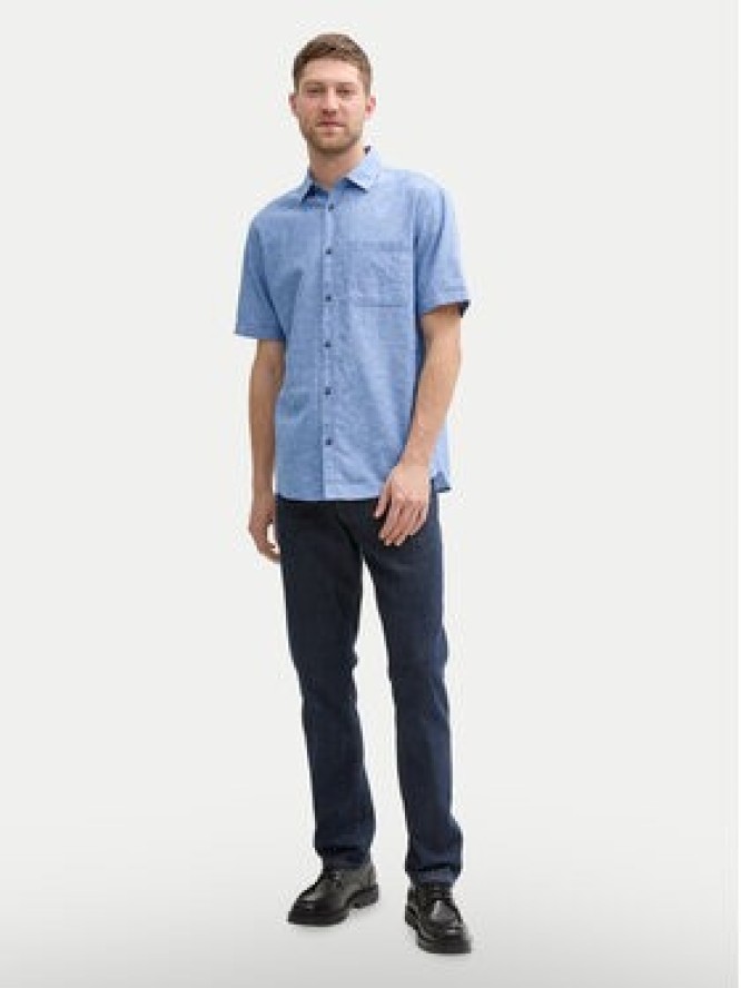 Tom Tailor Koszula 1045098 Niebieski Regular Fit