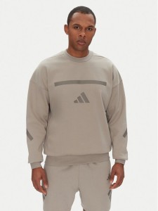 adidas Bluza Z.N.E. JP0383 Beżowy Loose Fit