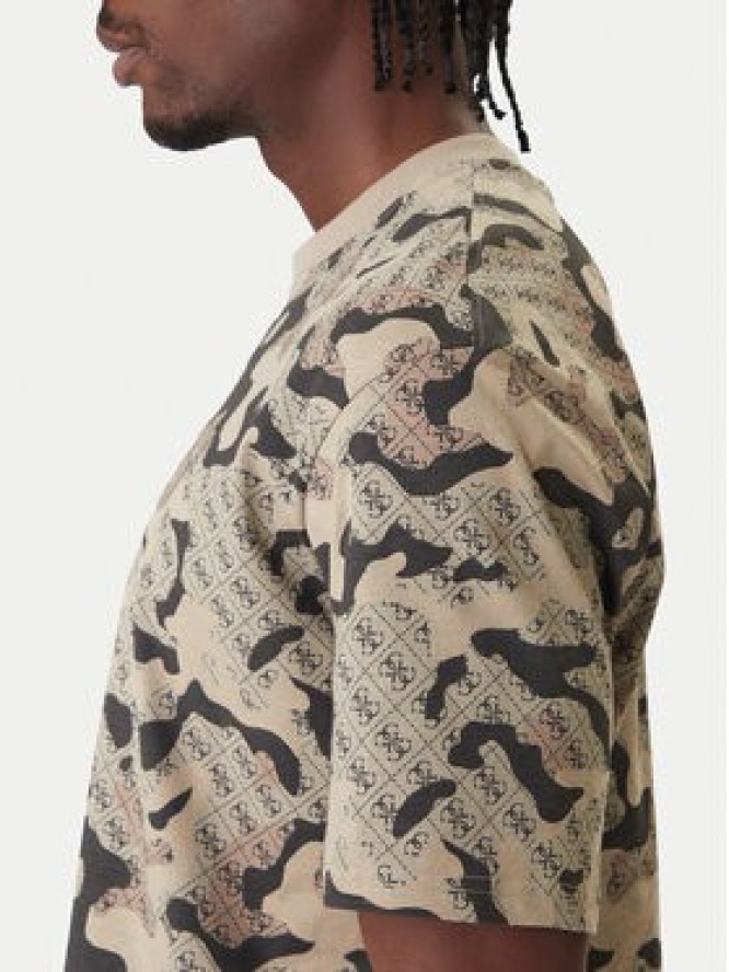 Guess T-Shirt Z6RI05 I3Z14 Beżowy Regular Fit