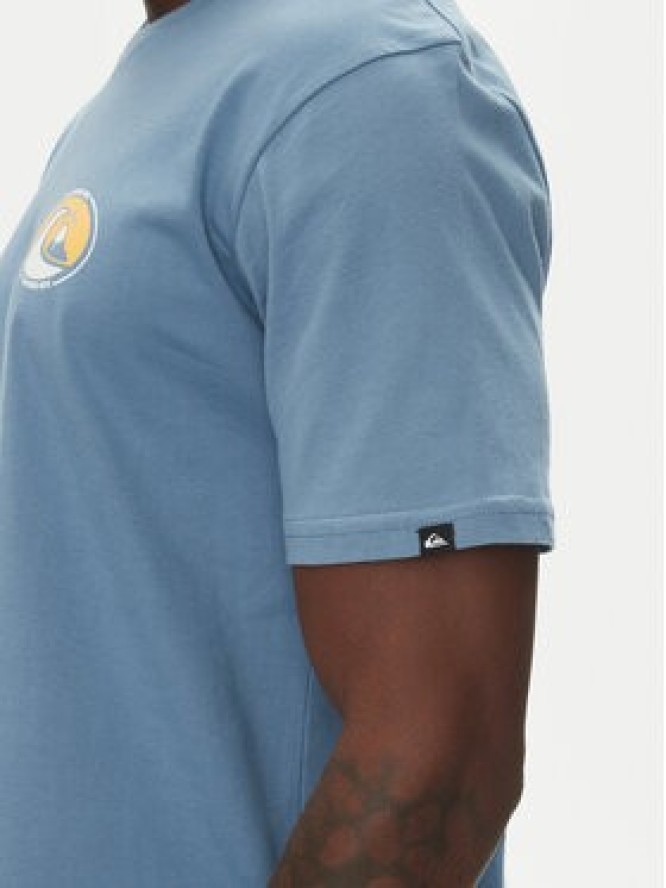 Quiksilver T-Shirt Ev Flower Chaos Ss EQYZT08050 Niebieski Regular Fit