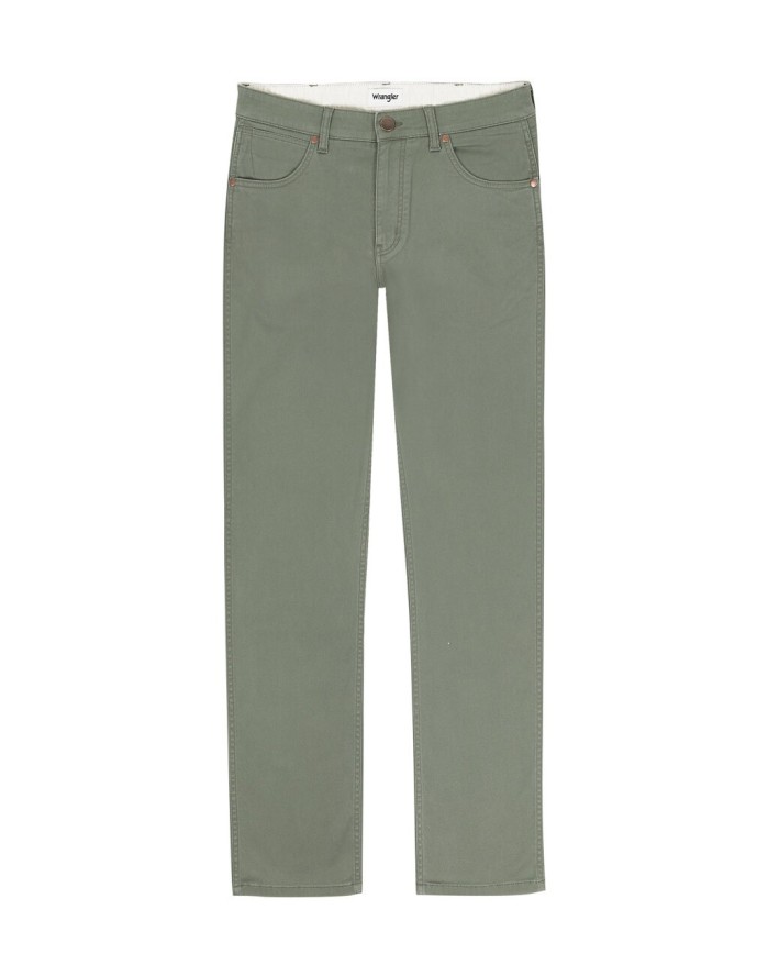 WRANGLER MĘSKIE SPODNIE MATERIAŁOWE GREENSBORO DUSTY OLIVE 112341466 W15Q018115