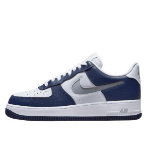 Buty do chodzenia dla dorosłych Air Force 1 Low White Navy Grey