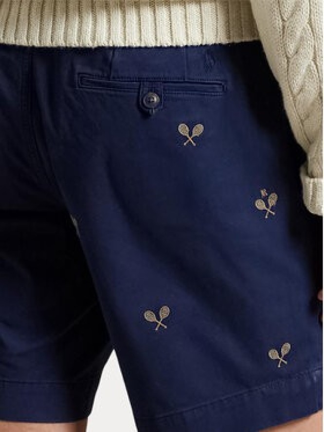 Polo Ralph Lauren Szorty materiałowe 710963496001 Granatowy Straight Fit
