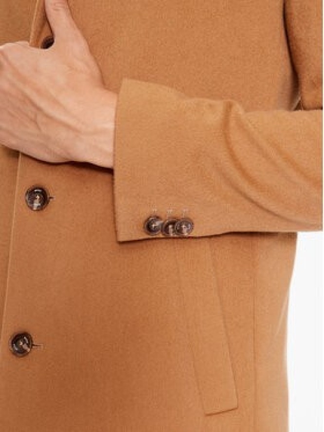 Boss Płaszcz wełniany H-Hyde-C-224 50485199 Brązowy Regular Fit