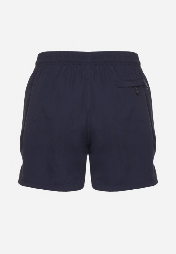 Granatowe Szorty Ozdobione Napisami Liravire