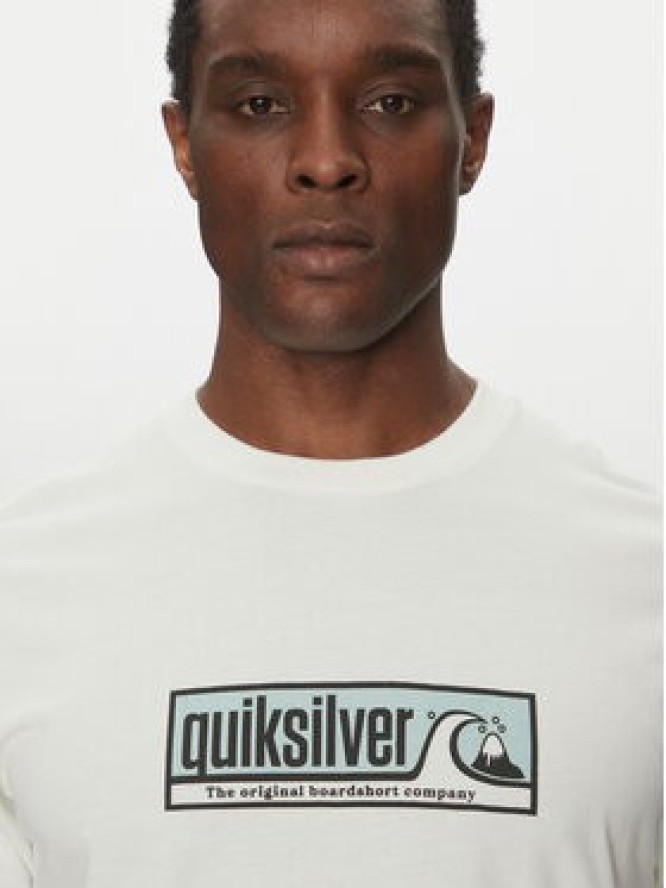 Quiksilver T-Shirt EQYZT08040 Biały Regular Fit