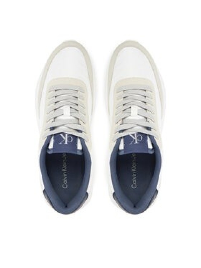 Calvin Klein Jeans Sneakersy Athleisure Runner Laceup Mix YM0YM01195 Biały