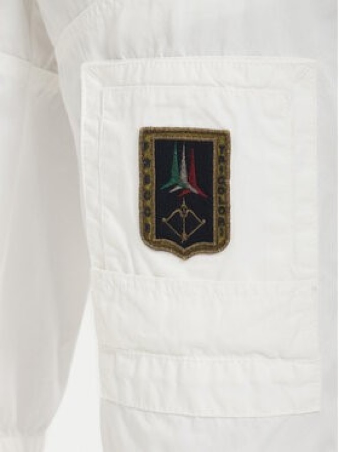 Aeronautica Militare Szorty materiałowe 261BE0041UCT01122 Biały Regular Fit
