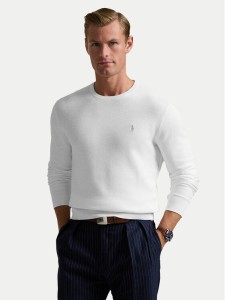 Polo Ralph Lauren Sweter 710918163504 Biały Regular Fit