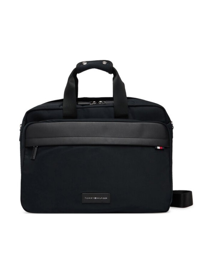 Tommy Hilfiger Torba na laptopa Th Nylon Workbag AM0AM13619 Czarny