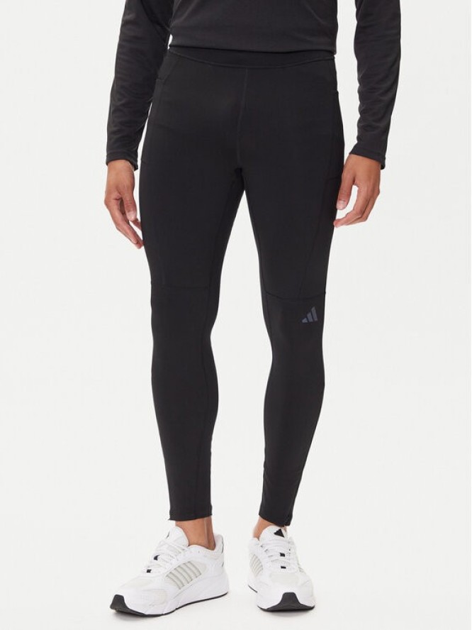 adidas Legginsy Own The Run Winterized JN9597 Czarny Slim Fit