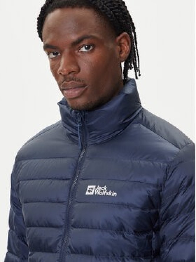 Jack Wolfskin Kurtka puchowa Pilvi Down 1207701 Granatowy Regular Fit