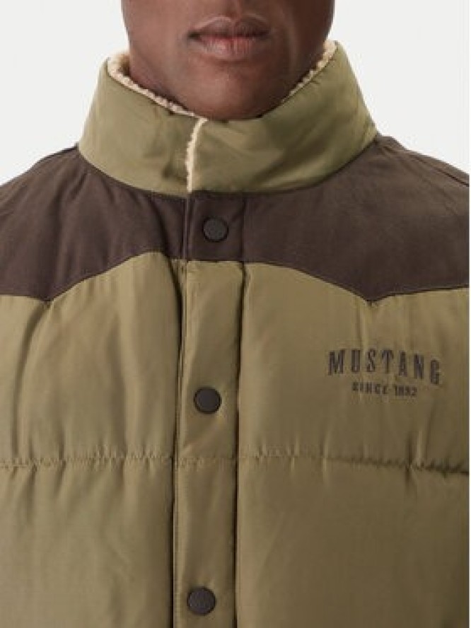 Mustang Kamizelka Dublin 1016901 Zielony Regular Fit