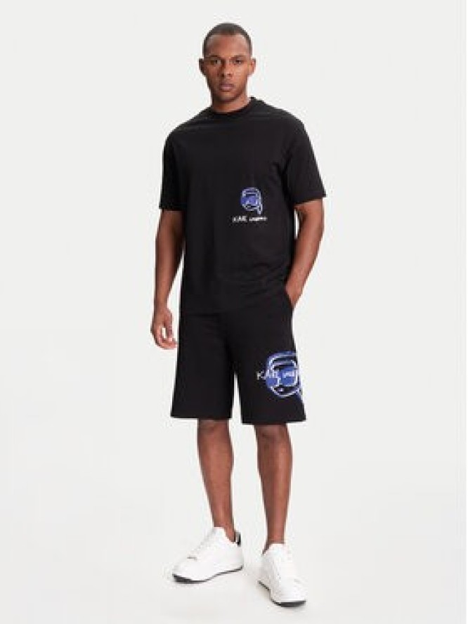 KARL LAGERFELD T-Shirt 755144 553225 Czarny Regular Fit