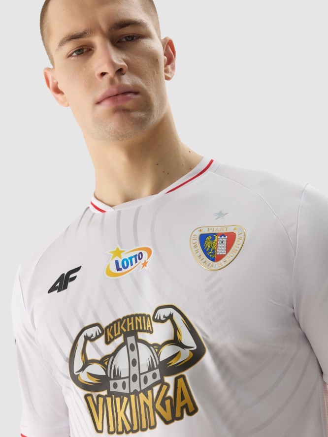 4F Koszulka klubowa wyjazdowa z sezonu 2023/24 męska 4F x Piast Gliwice - biała XXL