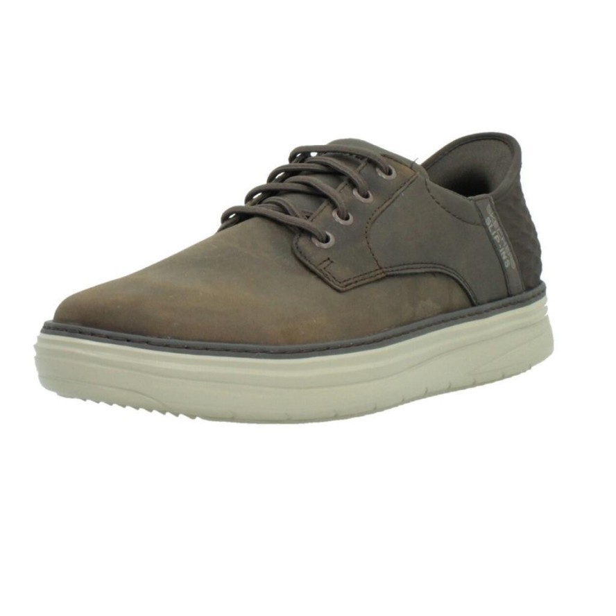 Buty SKECHERS SLIP INS HYLAND - RADLEY Brązowy