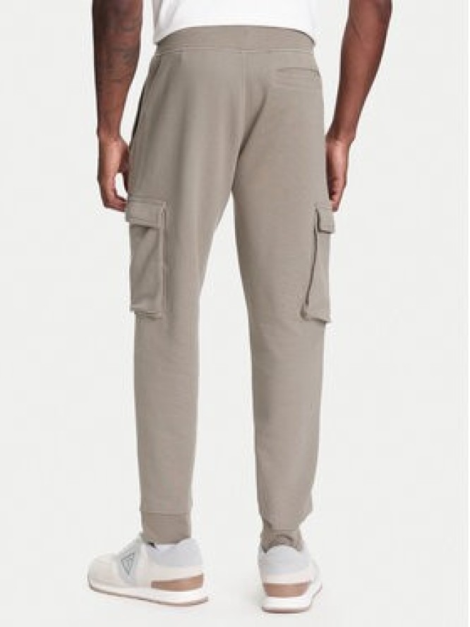 Guess Spodnie dresowe Z4YB08 KAIJ1 Khaki Regular Fit