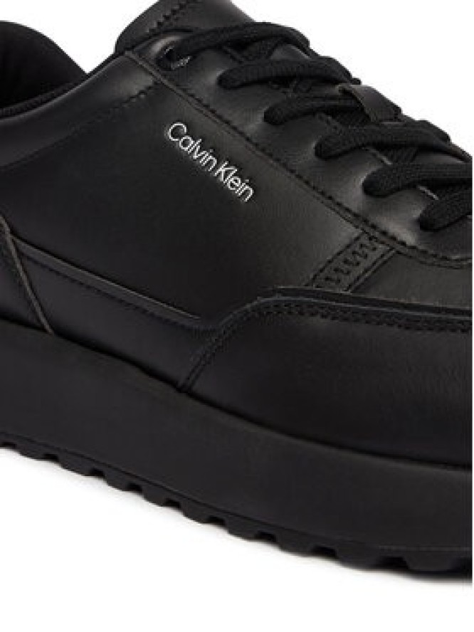 Calvin Klein Sneakersy City Runner Laceup Lth HM0HM02146 Czarny