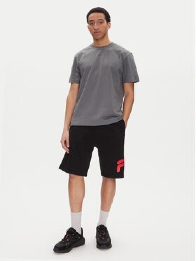 Fila Szorty sportowe Lezinnes FAM0870 Czarny Regular Fit