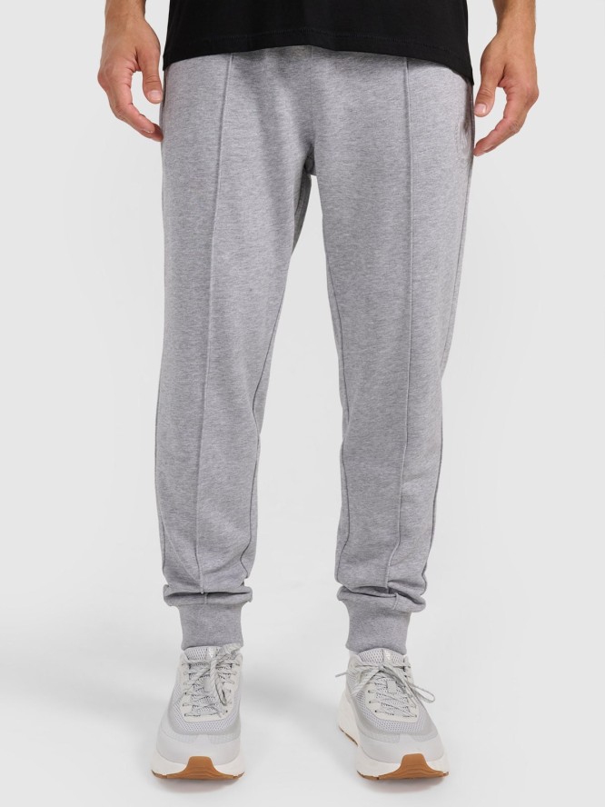 4F Spodnie dresowe joggery męskie - szare M