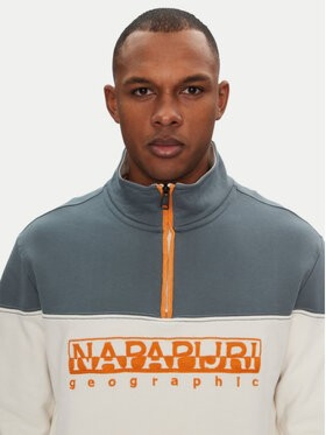 Napapijri Bluza B-Saturnia NP0A4ICHN1A1 Biały Regular Fit