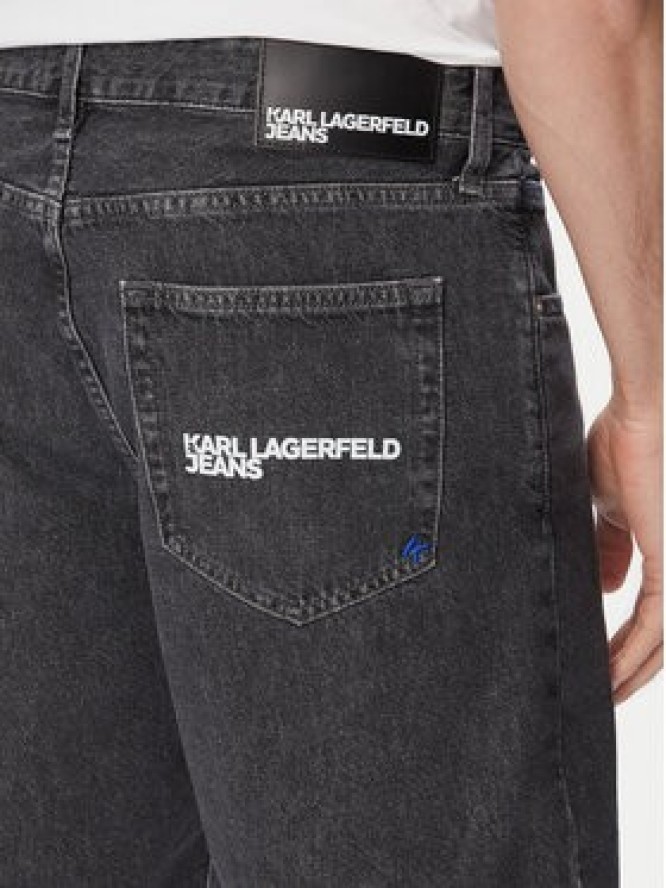 Karl Lagerfeld Jeans Szorty jeansowe B2M10077 Szary Straight Fit