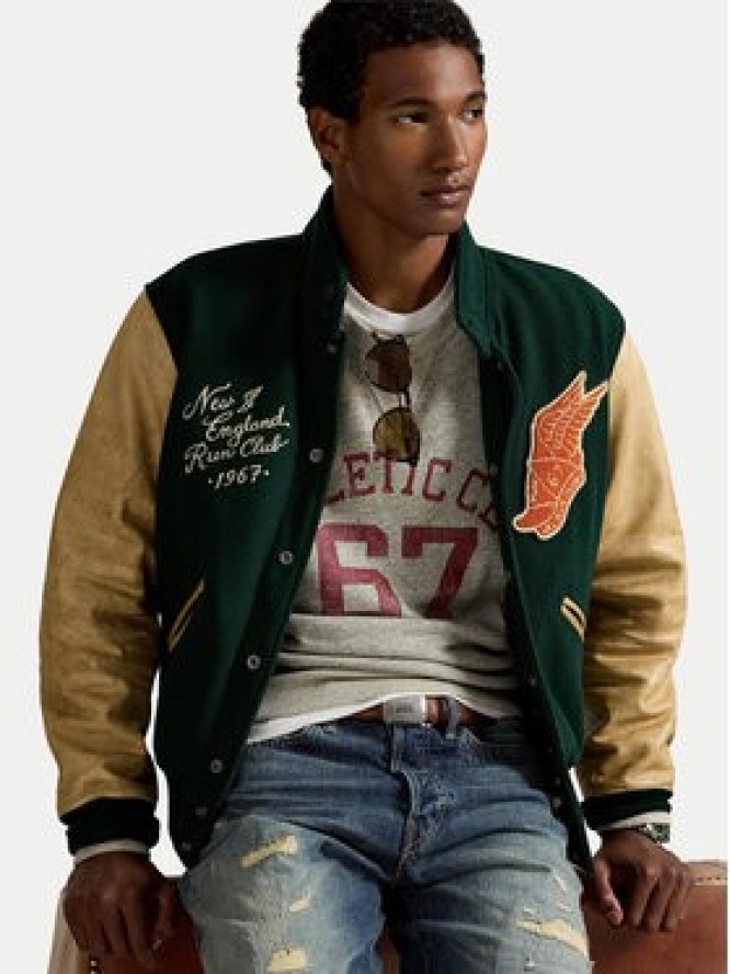 Polo Ralph Lauren Kurtka bomber 710977858001 Zielony Regular Fit