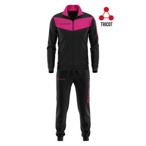 Komplet sportowy Givova Visa Czarny-Fuksja 2XL