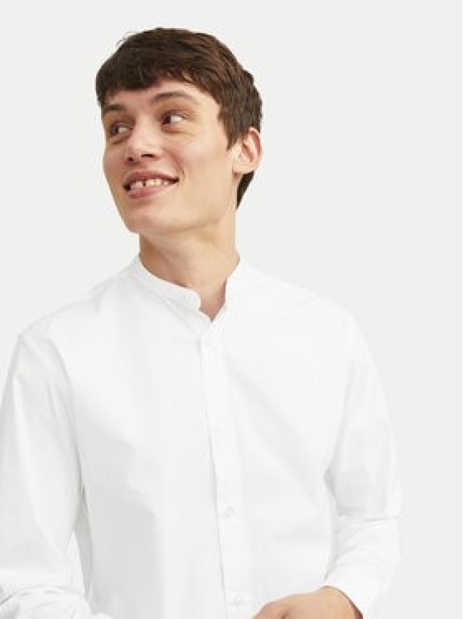 Jack & Jones Koszula Joe 12205921 Biały Slim Fit