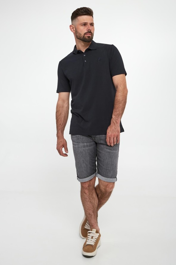 Polo męskie z logo KARL LAGERFELD