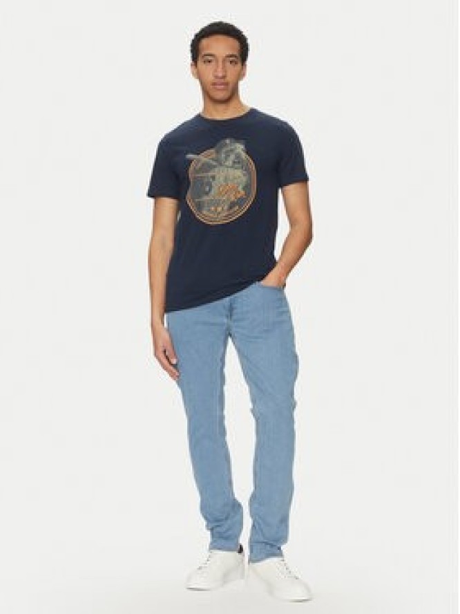 Blend T-Shirt 20717764 Granatowy Regular Fit