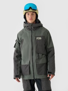 4F Kurtka snowboardowa membrana 10000 męska - oliwkowa/khaki 3XL