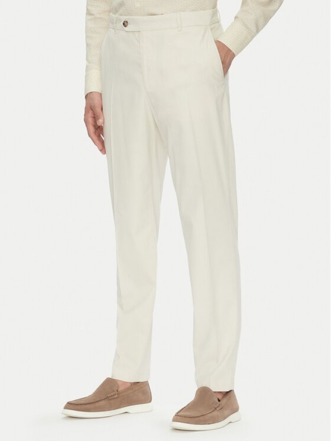 BOSS Chinosy C-Perin 50544005 Écru Relaxed Fit