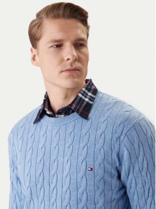 Tommy Hilfiger Sweter MW0MW33132 Niebieski Regular Fit