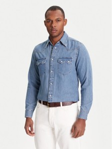 United Colors Of Benetton Koszula jeansowa 5RZKUQ03F Niebieski Regular Fit