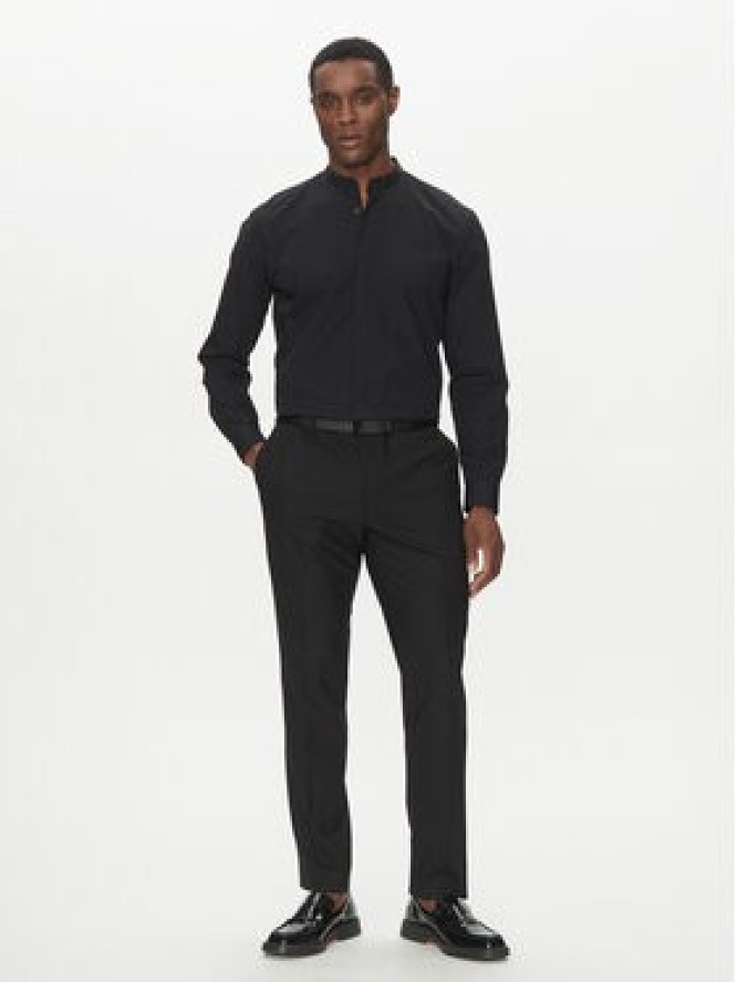 HUGO Koszula Kaleb 50539772 Czarny Slim Fit