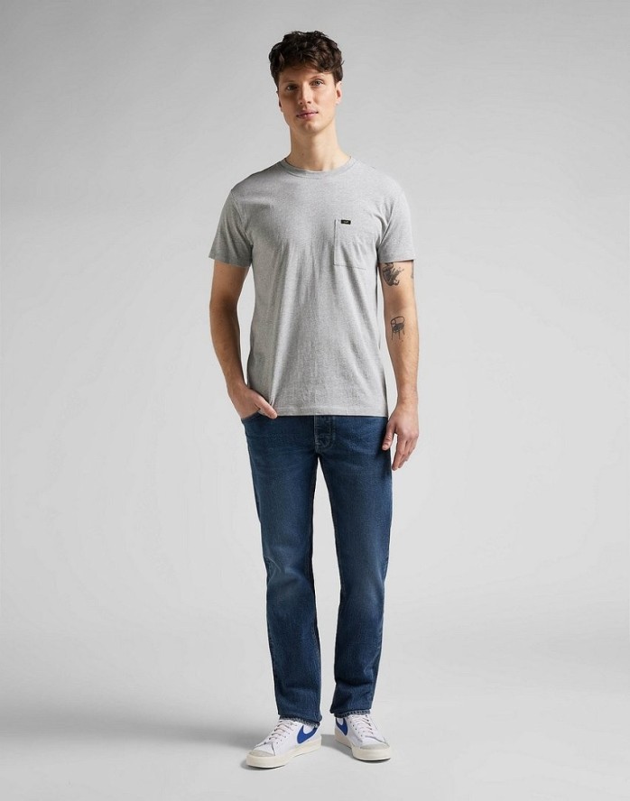 LEE DAREN BUTTON FLY MĘSKIE SPODNIE JEANSOWE MID NEWBERRY L706NICF 112145460