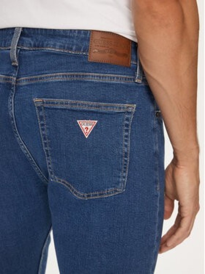 Guess Jeans Jeansy M4YA0F D5DM2 Granatowy Skinny Fit