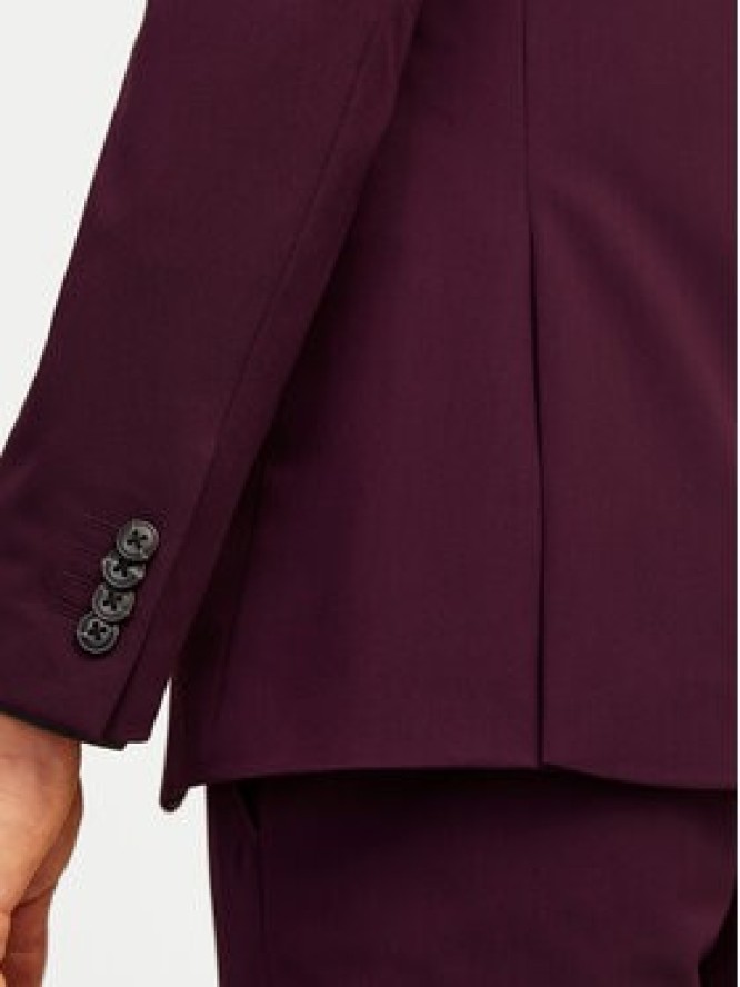 Jack & Jones Garnitur Franco 12181339 Fioletowy Super Slim Fit