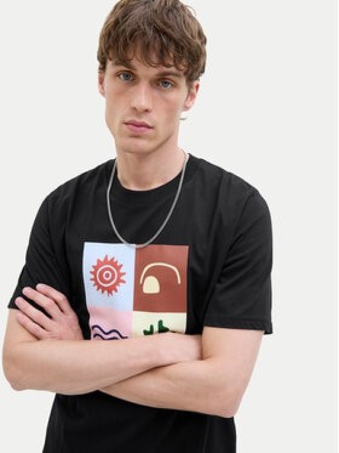 Jack & Jones T-Shirt Canggu 12277220 Czarny Regular Fit