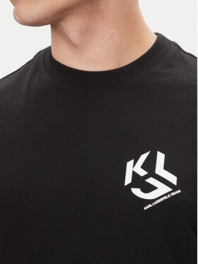 Karl Lagerfeld Jeans T-Shirt A2M17072 Czarny Regular Fit