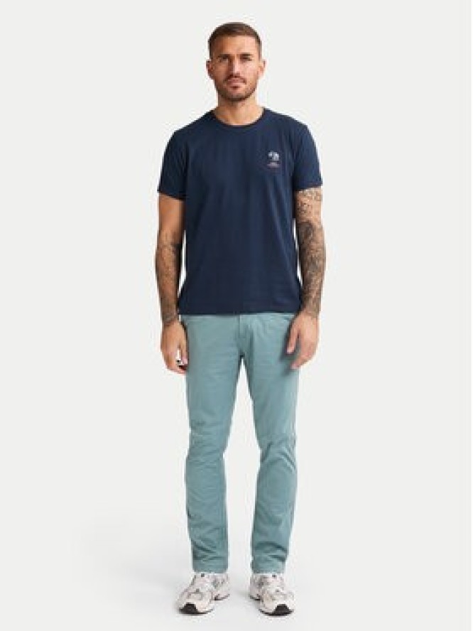 Petrol Industries T-Shirt M-1050-TSR644 Granatowy Regular Fit