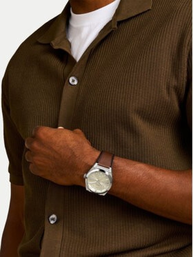 Fossil Zegarek Everett FS6071 Brązowy