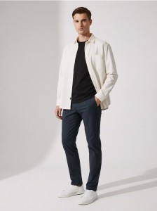 Spodnie chino slim - niebieski