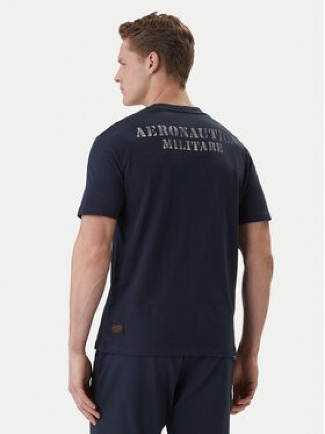 Aeronautica Militare T-Shirt 261TS2543UJ00686 Granatowy Regular Fit
